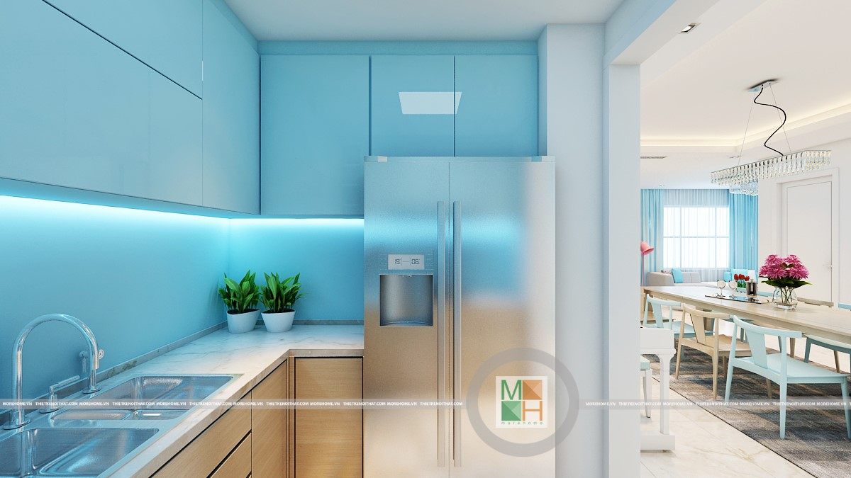 Kính màu ốp bếp tại quận Gò Vấp